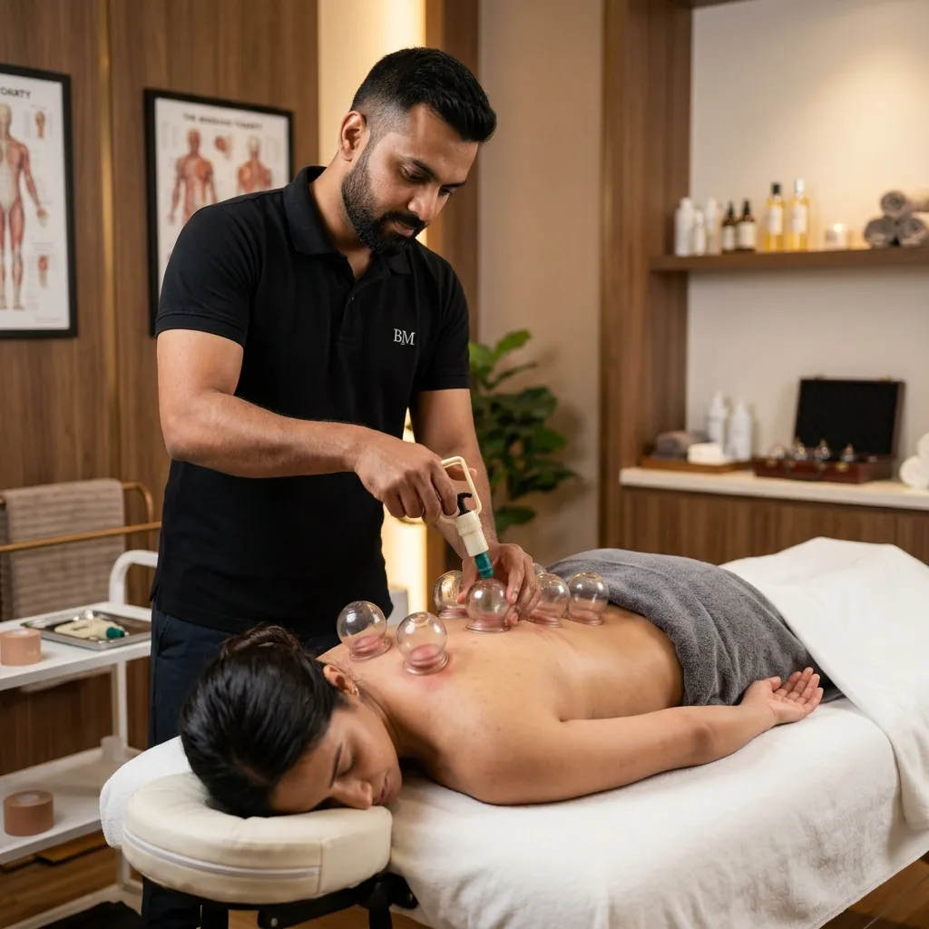 Dry Cupping Therapy Back Treatment